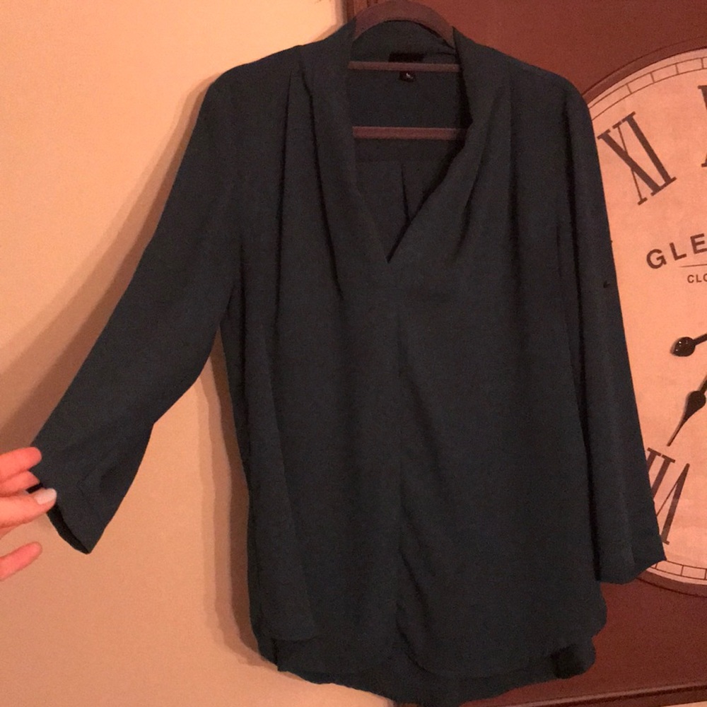 Teal blouse